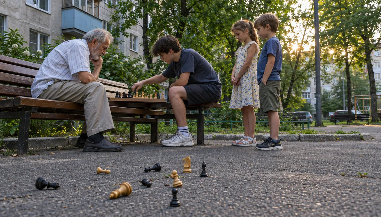Игра во дворе многоэтажки: как вернуть шахматы на скамейку