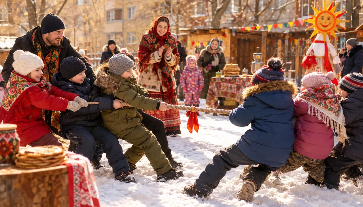 Народные игры и конкурсы для масленицы во дворе