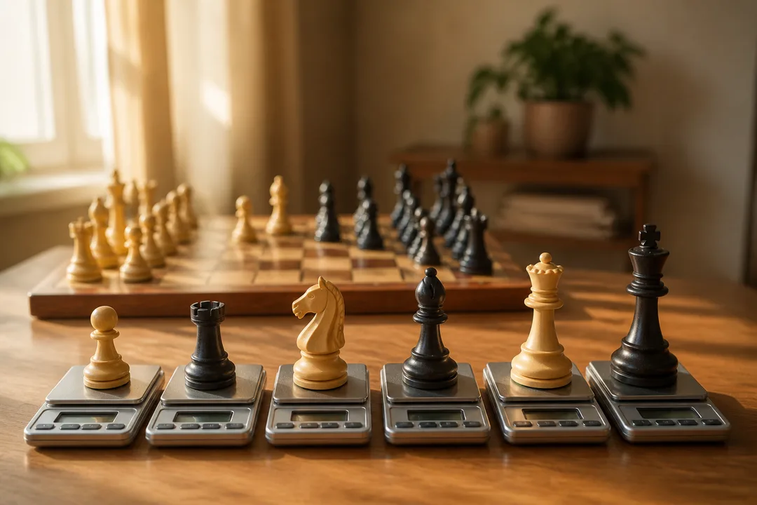 Сколько весят фигуры в шахматах и как материал влияет на игру